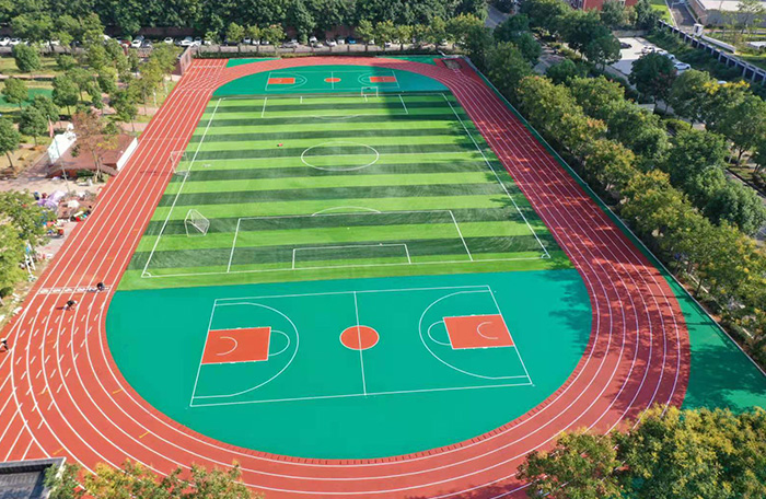 室外硅pu籃球場